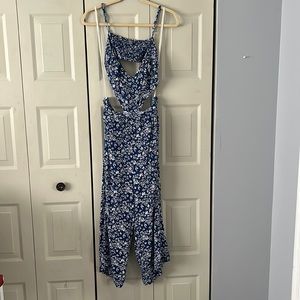 Blue Floral Aerie Romper
